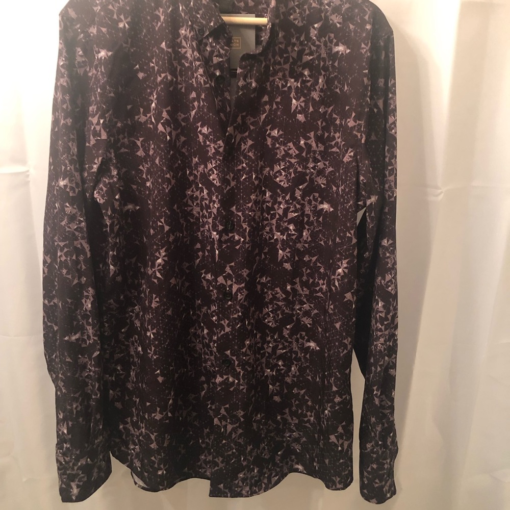 14th & Union Men Dress Shirt performance fabric M